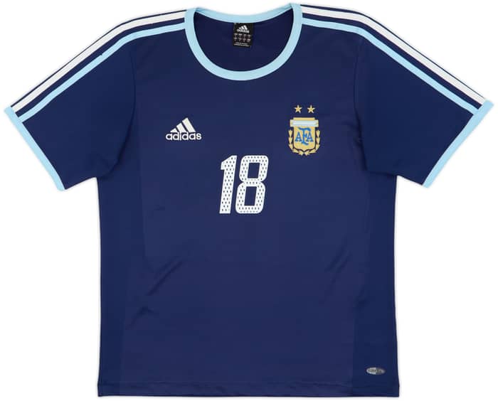 2004-05 Argentina Basic Away Shirt Messi #18 - 8/10 - (S)