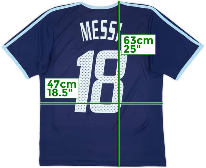 2004-05 Argentina Basic Away Shirt Messi #18 - 8/10 - (S)