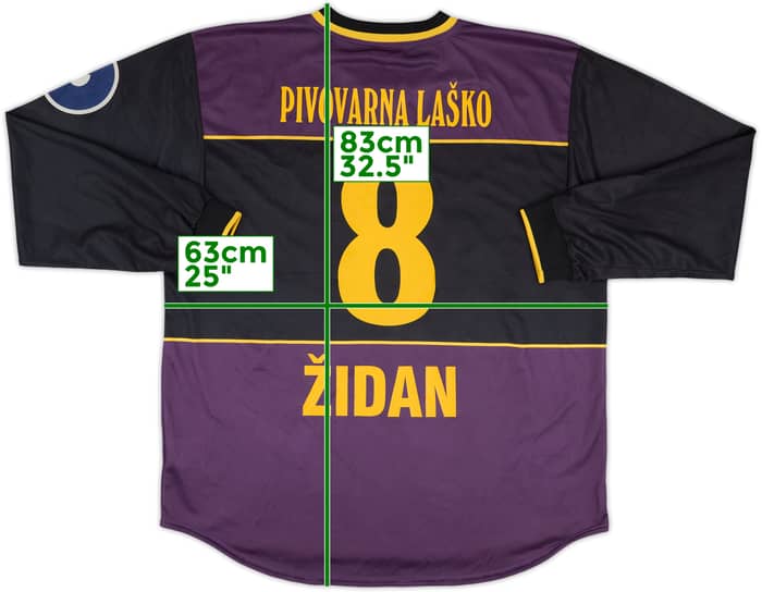 1998-99 NK Maribor Match Issue Home L/S Shirt Zidan #8