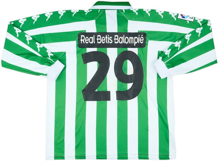 2000-02 Real Betis B Match Issue Home L/S Shirt #29