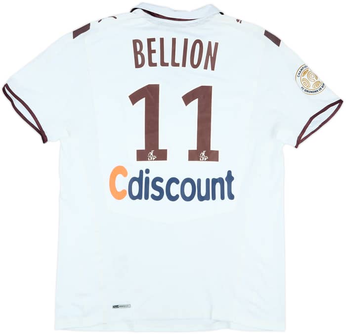 2009-10 Bordeaux Match Issue Away Shirt Bellion #11