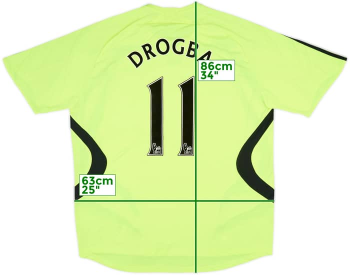 2007-08 Chelsea Away Shirt Drogba #11 - 8/10 - (XXL)