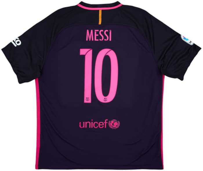 2016-17 Barcelona Away Shirt Messi #10 - 9/10 - (XXL)
