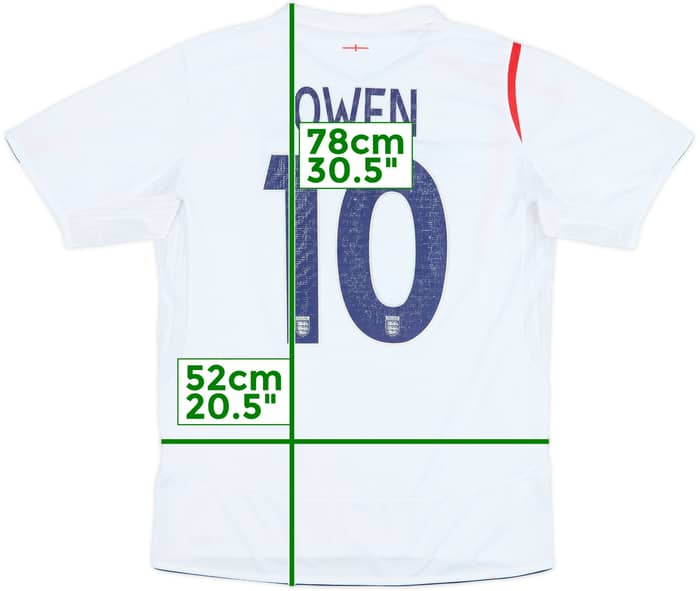 2005-07 England Home Shirt Owen #10 - 4/10 - (L)