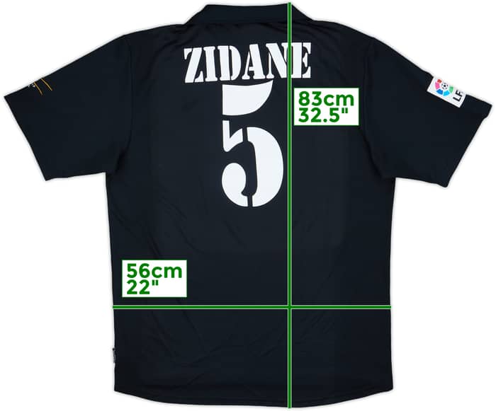 2001 Real Madrid Away Shirt Zidane #5 - 9/10 - (L)