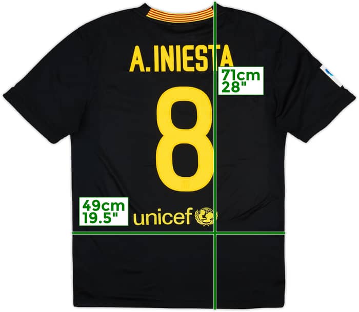 2013-14 Barcelona Third Shirt A.Iniesta #8 - 6/10 - (M)