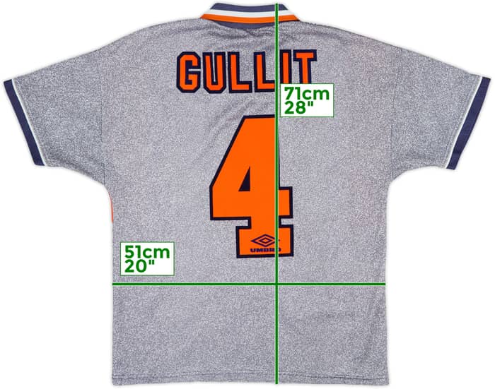 1994-96 Chelsea Away Shirt Gullit #4 - 8/10 - (M)