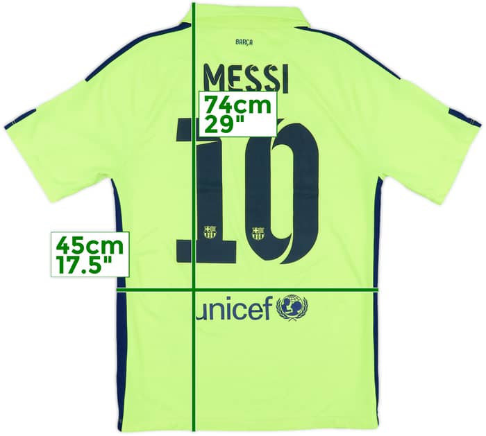 2014-15 Barcelona Third Shirt Messi #10 - 7/10 - (S)