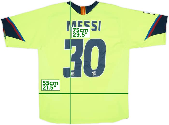 2005-06 Barcelona Away Shirt Messi #30 - 6/10 - (L)