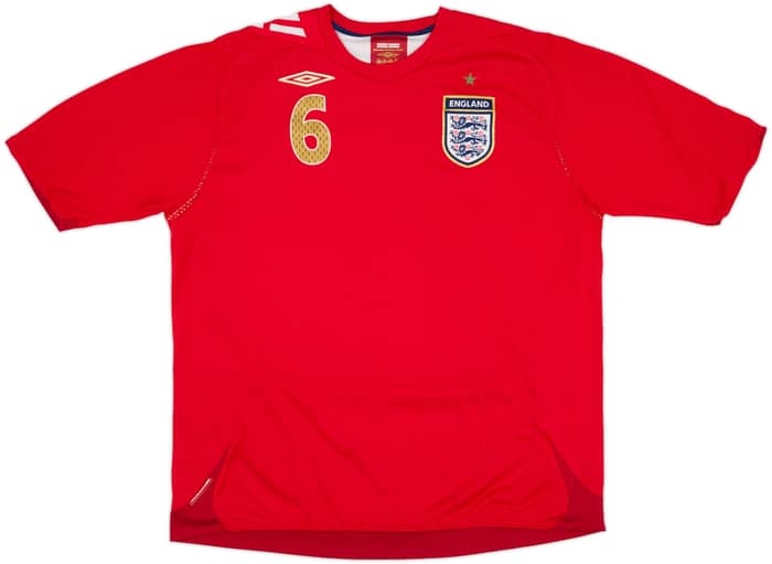 2006-08 England Away Shirt Terry #6 - 8/10 - (XXL)