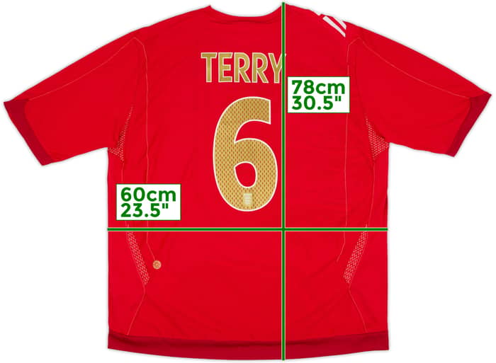 2006-08 England Away Shirt Terry #6 - 8/10 - (XXL)