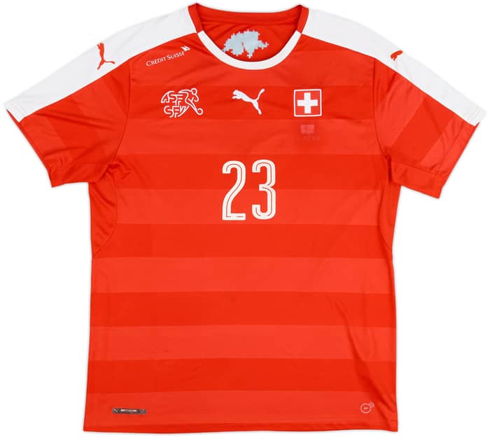 2016-17 Switzerland Home Shirt Shaqiri #23 - 5/10 - (L)