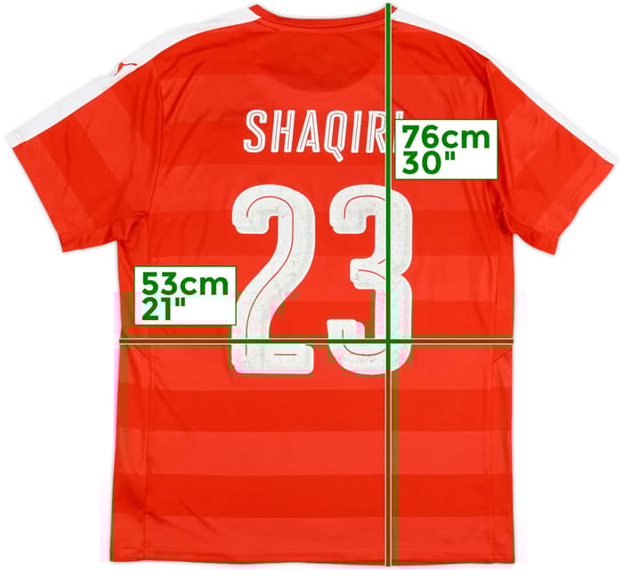 2016-17 Switzerland Home Shirt Shaqiri #23 - 5/10 - (L)