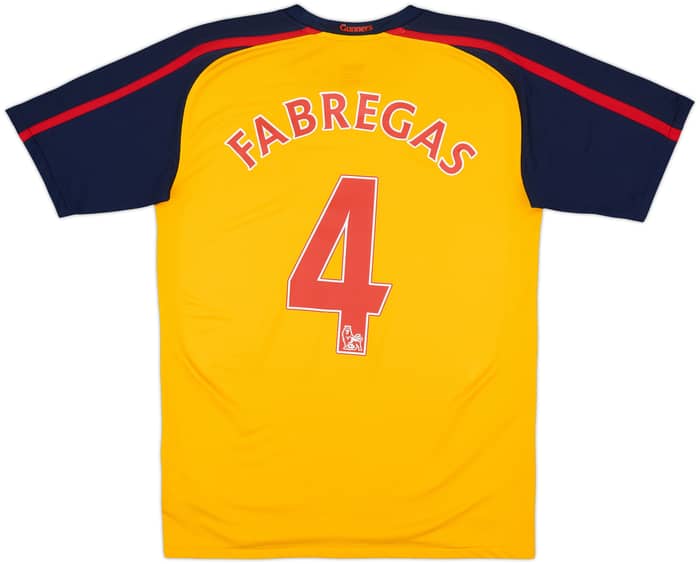 2008-09 Arsenal Away Shirt Fabregas #4 - 8/10 - (XL.Boys)