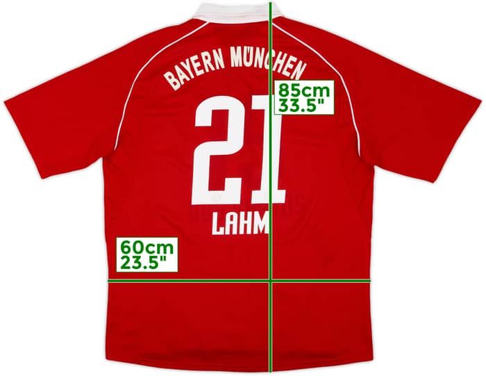 2005-06 Bayern Munich Home Shirt Lahm #21 - 7/10 - (XL)