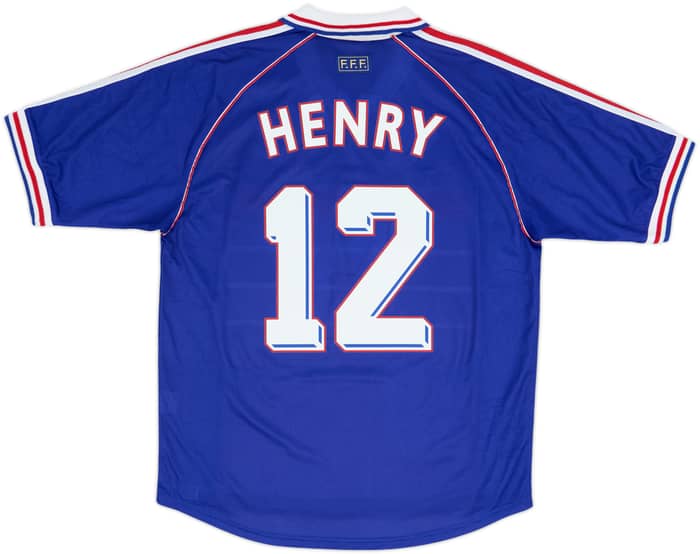 1998-00 France Home Shirt Henry #12 - 10/10 - (L)