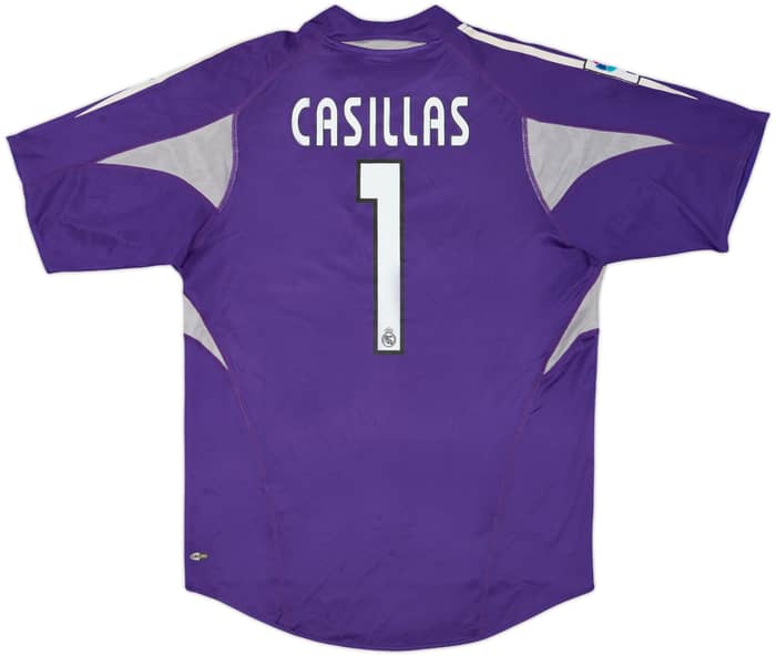 2004-05 Real Madrid GK S/S Shirt Casillas #1 - 6/10 - (S)