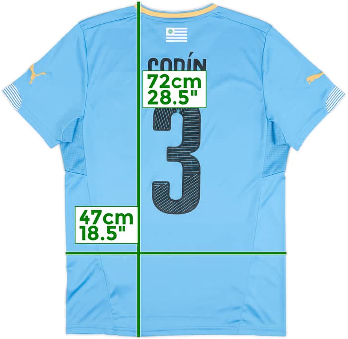 2014-15 Uruguay Home Shirt Godin #3 - 6/10 - (M)