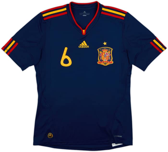 2010-11 Spain Away Shirt A.Iniesta #6 - 5/10 - (M)
