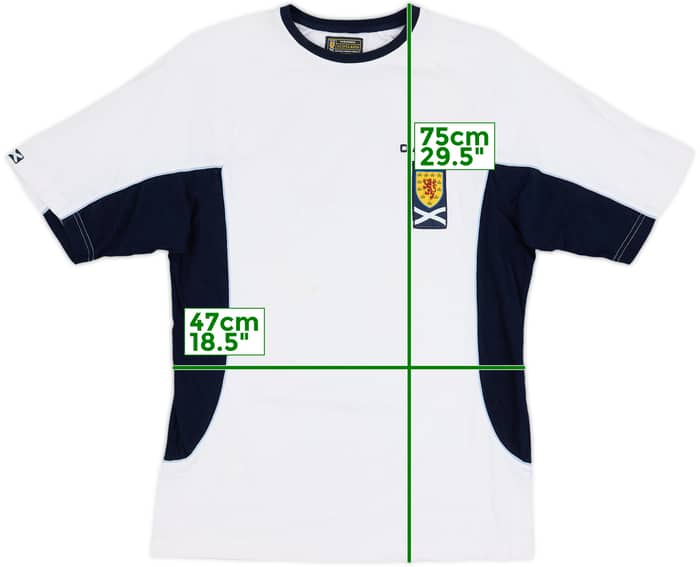 2003-04 Scotland Diadora Cotton Tee - 6/10 - (S)