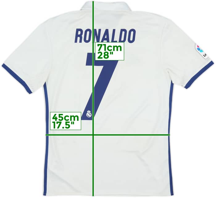 2016-17 Real Madrid Home Shirt Ronaldo #7 - 7/10 - (S)