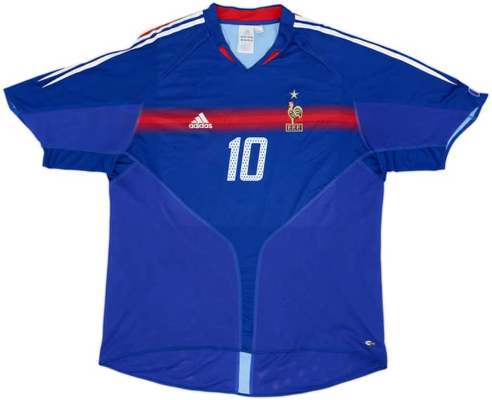 2004-06 France Home Shirt Zidane #10 - 7/10 - (XXL)