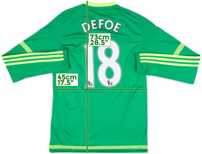 2015-16 Sunderland Away L/S Shirt Defoe #18 - 8/10 - (S)