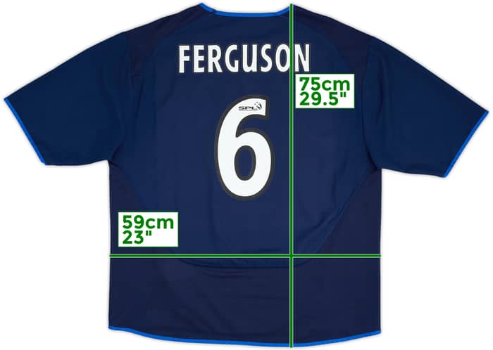 2005-06 Rangers Third Shirt Ferguson #6 - 6/10 - (XL)