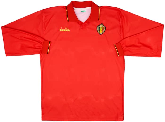 1992-94 Belgium Home L/S Shirt - 7/10 - (XL)