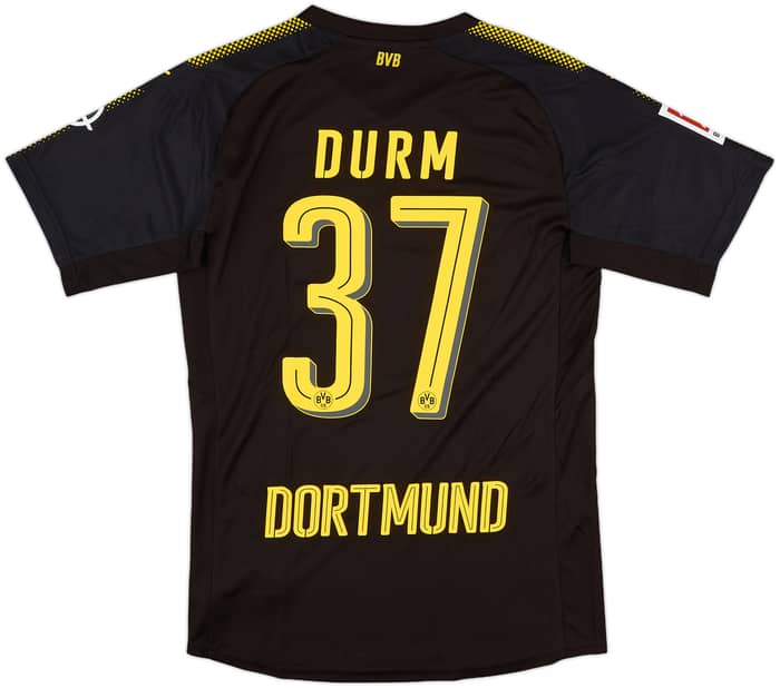 2017-18 Borussia Dortmund Away Shirt Durm #37 - 9/10 - (M)