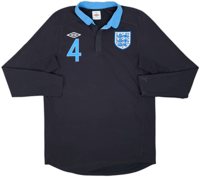 2011-12 England Away L/S Shirt Gerrard #4 - 9/10 - (M)