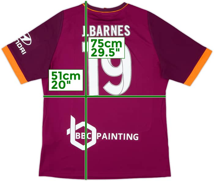 2018-19 Brisbane Roar Third Shirt J.Barnes #19 (L)