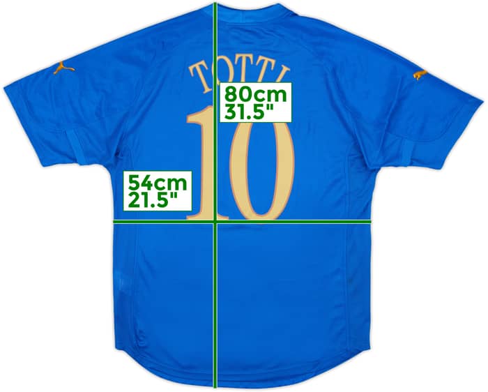 2004-06 Italy Home Shirt Totti #10 (XL)