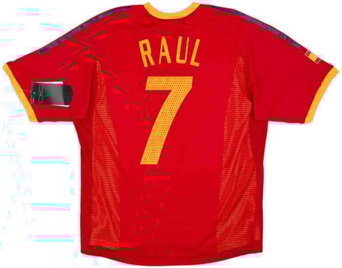 2002-04 Spain Player Issue Home Shirt Raul #7 (M)