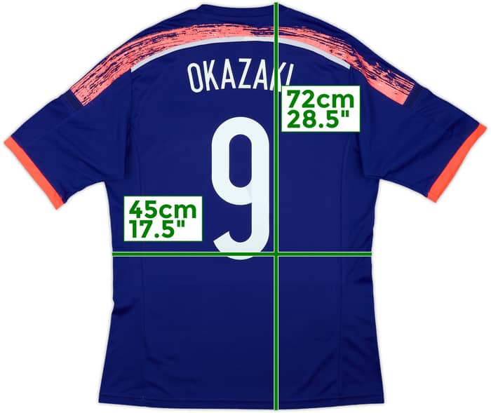 2013-15 Japan Home Shirt Okazaki #9 (L)