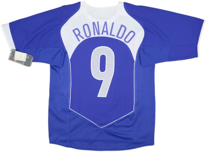 2004-06 Brazil Away Shirt Ronaldo #9 (M)