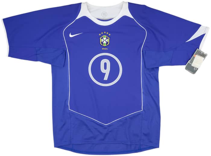 2004-06 Brazil Away Shirt Ronaldo #9 (M)