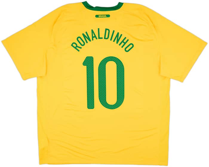 2010-11 Brazil Home Shirt Ronaldinho #10 (XXL)