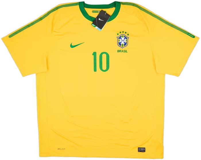 2010-11 Brazil Home Shirt Ronaldinho #10 (XXL)