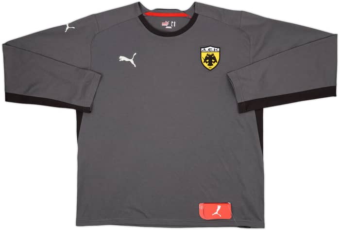 2009-10 AEK Athens Cotton L/S Tee (XL)