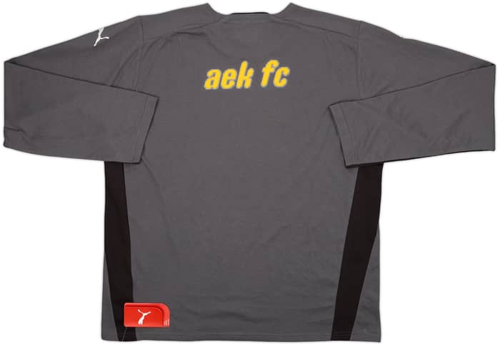 2009-10 AEK Athens Cotton L/S Tee (XL)