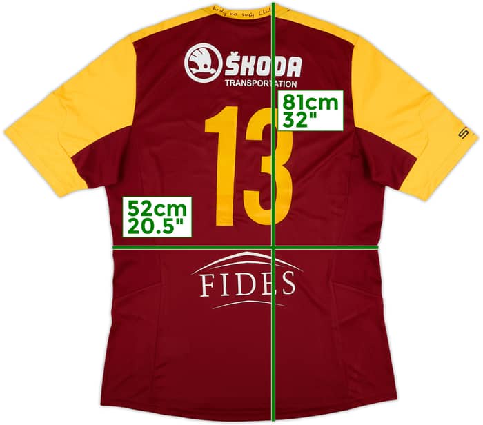 2014-15 Dukla Praha Home Shirt #13 (L)