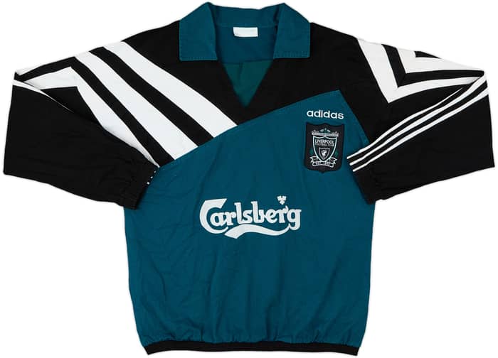 1995-96 Liverpool adidas Drill Top - 8/10 - (L)