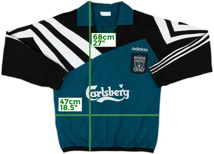 1995-96 Liverpool adidas Drill Top - 8/10 - (L)