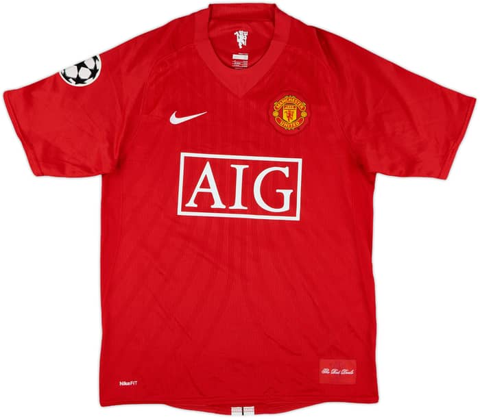 2007-09 Manchester United Home Shirt Vidic #15 (S)