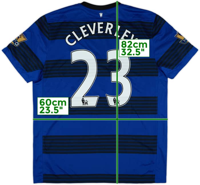 2011-13 Manchester United Away Shirt Cleverley #23 (XL)