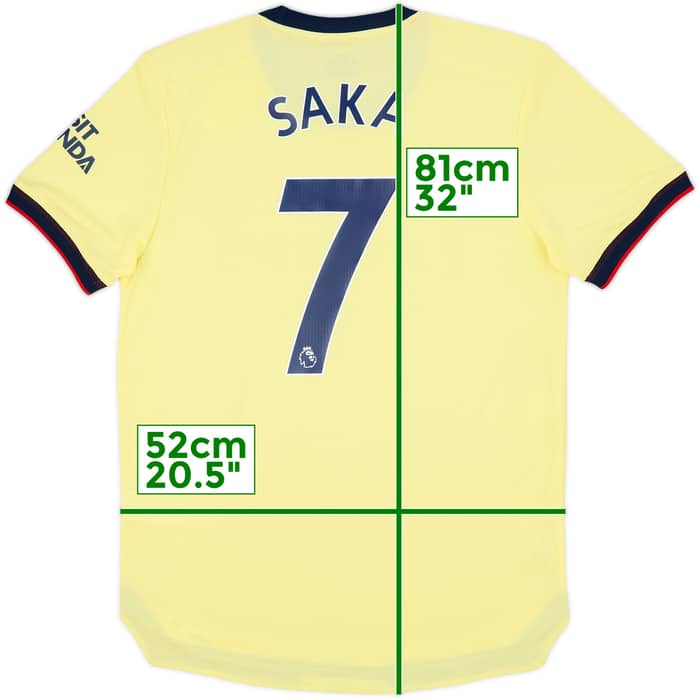 2021-22 Arsenal Authentic Away Shirt Saka #7 (M)