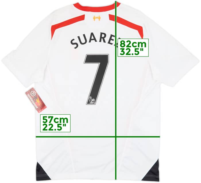 2013-14 Liverpool Away Shirt Suarez #7 (XL)