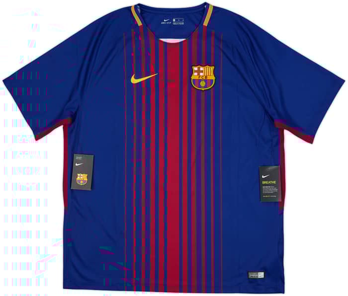 2017-18 Barcelona Home Shirt Suarez #9 (XL)