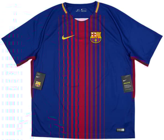 2017-18 Barcelona Home Shirt Messi #10 (XL)